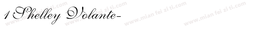 1 Shelley Volante字体转换